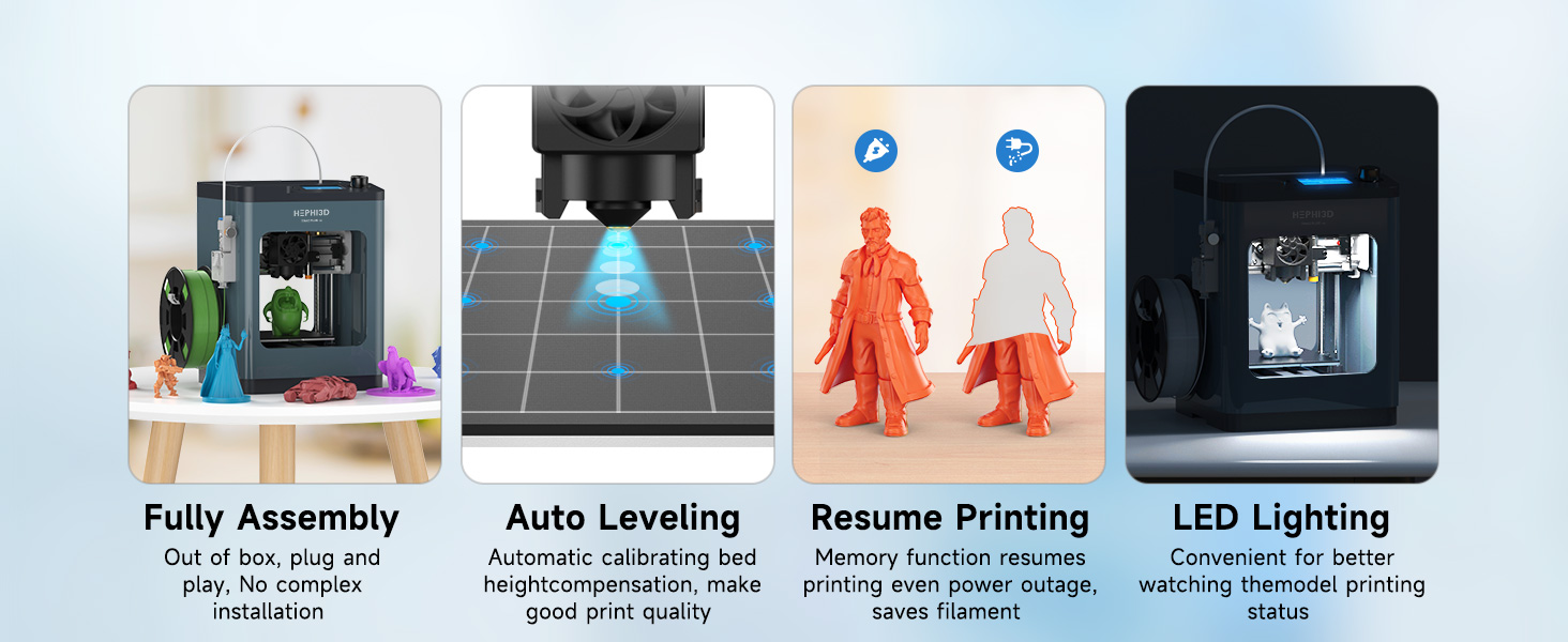 out of box 3d printer auto leveling