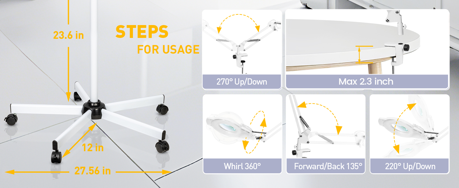 standing magnifying glass floor magnifying glass with light floor magnifying lamp with light