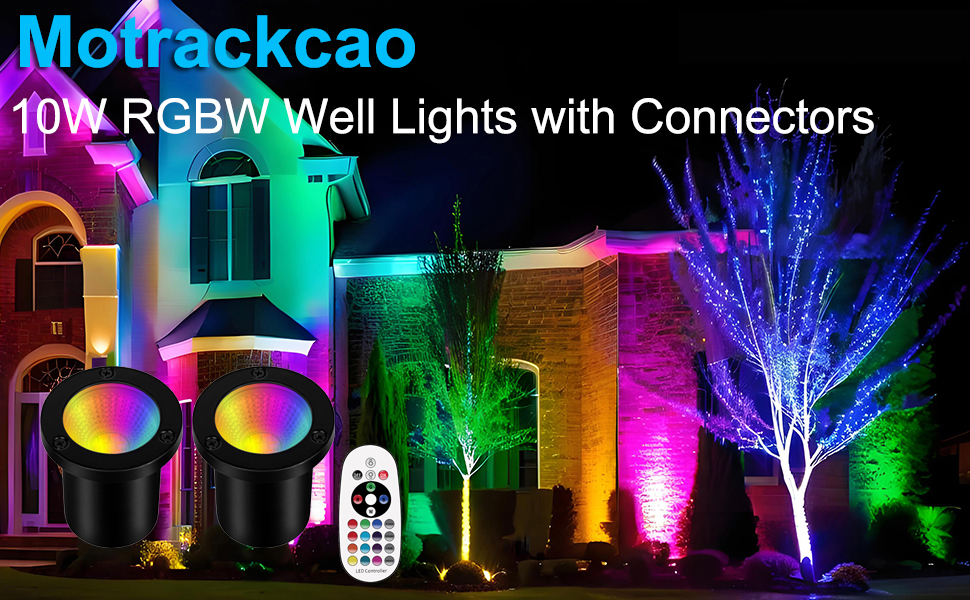 Motrackcao RGB Low Voltage Landscape Lights LED Color Changing