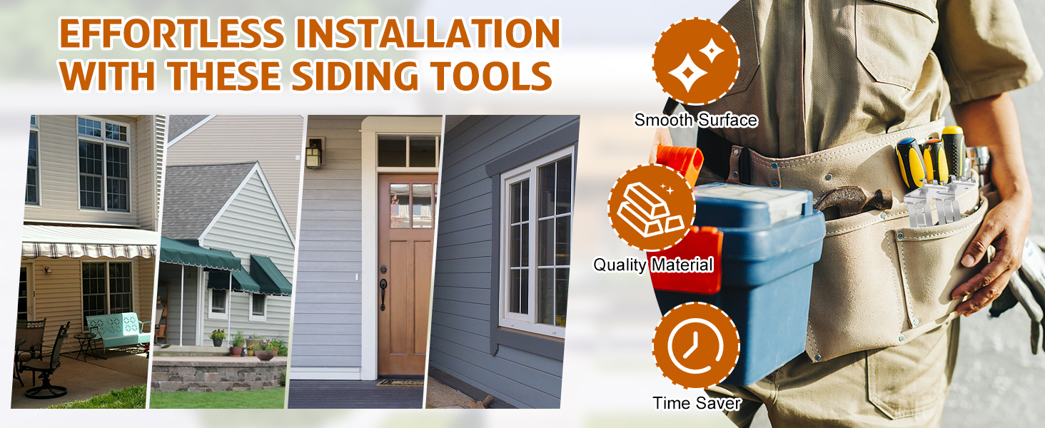 QUUREN Siding Installation Tools, 2 Pcs of Fiber Cement Siding 11/4