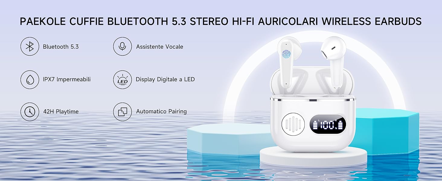 Cuffie Bluetooth 5.3