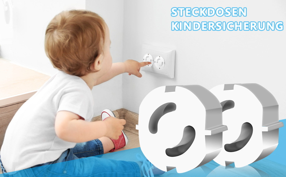Steckdosen Kindersicherung, Steckdosenschutz zum Stecken