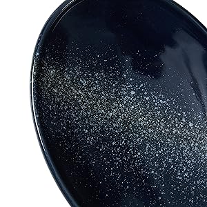 VOMANA Starrysky Blue oval bowl detail