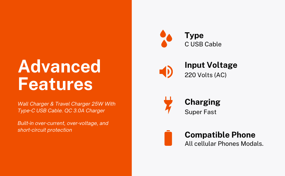 20W Type C adapter Fast Charging for mobile phone