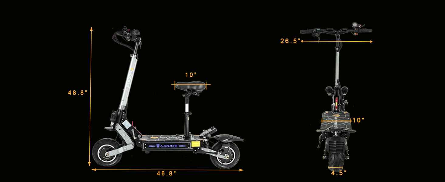 MetaMoov ZO01 Plus Electric Scooter, 6000W Dual Motors Up