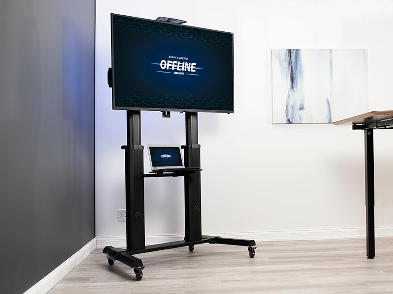 VIVO Ultra Heavy Duty Mobile 32 to 100 inch TV Stand for Flat Screens