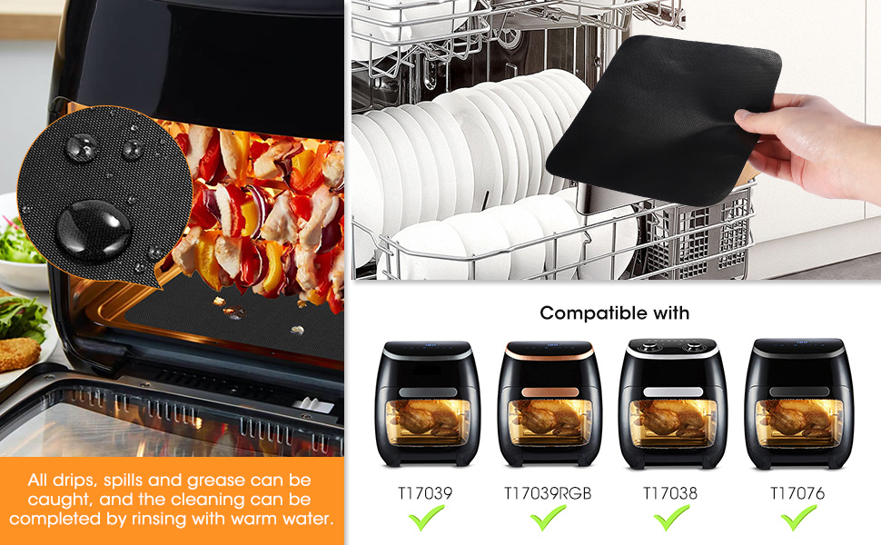 Aieve Air Fryer Liners for Tower, Air Fryer Accessories Compatible with