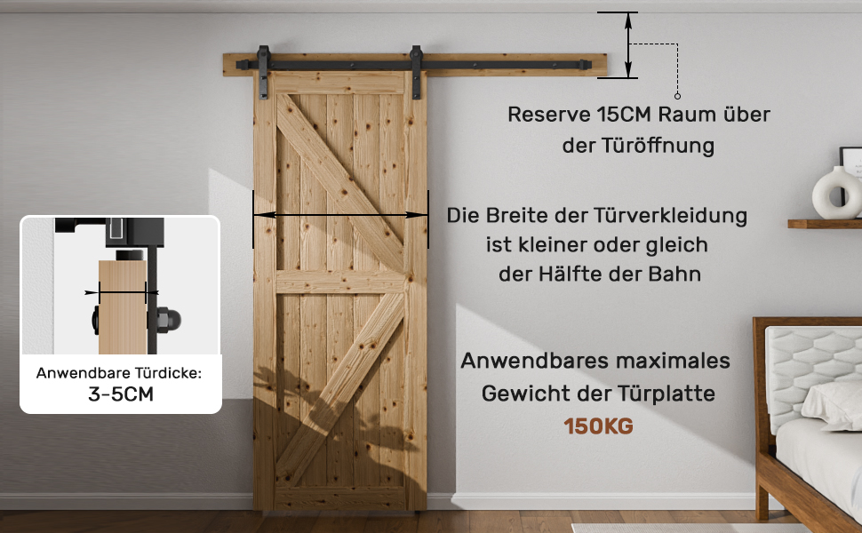 eine Tür mit einer Metallhalterung