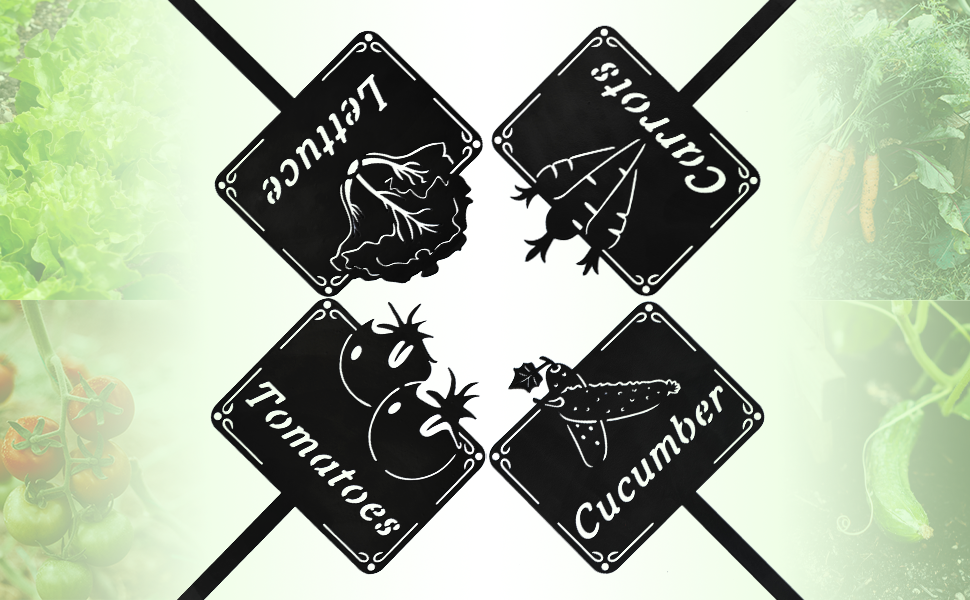 Jilsgs Metal Seed & Plant Labels Plant Markes for