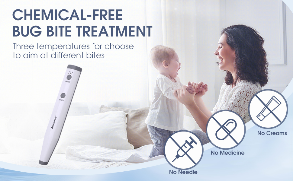 Insect Sting and Bite Relief，Electronic Bug Bite Itch Relief Thing for Itch Pain Swell，Chemical