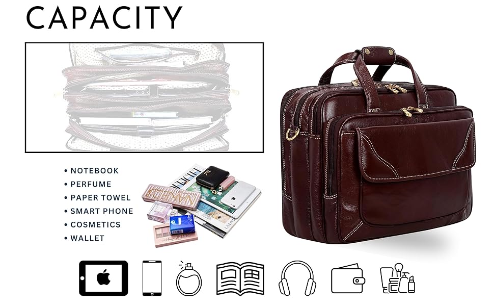 Computers,Accessories,Peripherals,Bags,Sleeves,Laptop,Messenger,Shoulder,mens,briefcase,leather,for