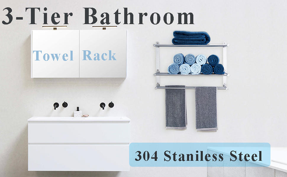 BATHROOM TOWEL RACK