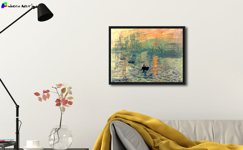 Sunrise Framed Wall Art of Claude Monet