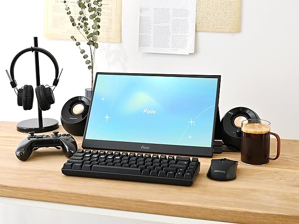 Amazon.co.jp: Pixio ポータブルモニター PX160 Wave 15.6インチ