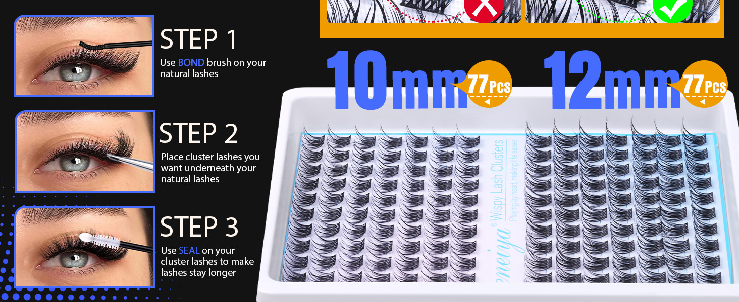 cluster lashes