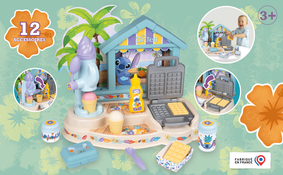 Stitch, spiaggia, cucina, bambino, ghiaccio, cialda