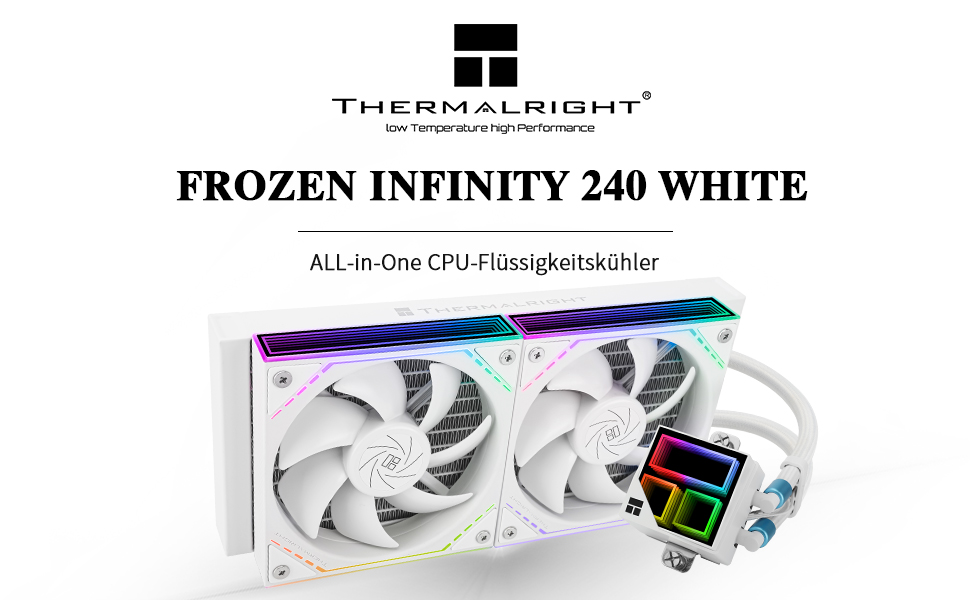 【新着商品】Thermalright Frozen Infinity 240 B Frozen Infinity 240 WHITE – Thermalright