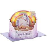 Hallmark Paper Wonder Musical Birthday Pop Up Card (Unicorns and Rainbows)