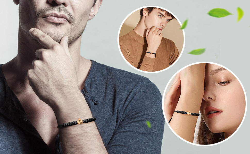 initial bracelet for men