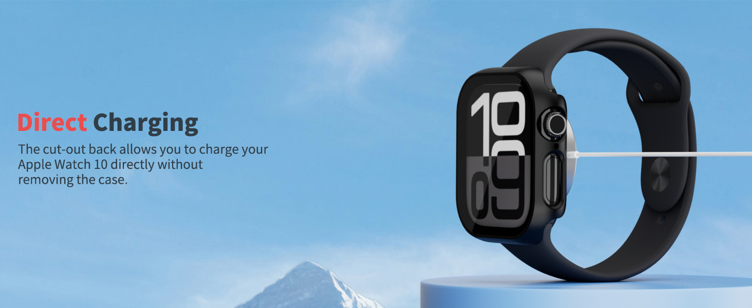 Lovandare 2 Pack Case for Apple Watch Series 10 46mm Screen