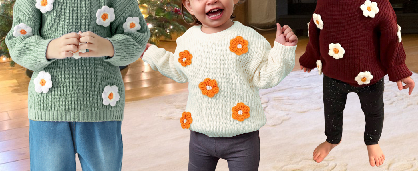 Newborn Infant Toddler Baby Girl Sweater 2024 Winter Clothes Knit Pullover Outfits for Little Girls
