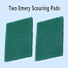 Two Emery Scouring Pads
