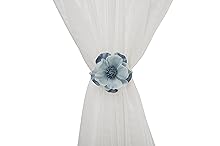 pearl beaded flower curtain tieback