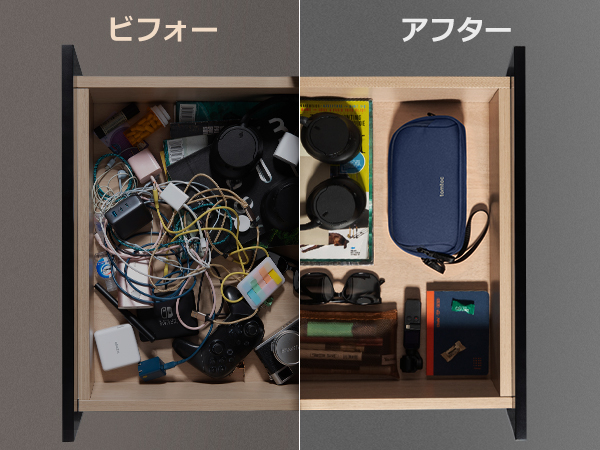 Amazon.co.jp: tomtoc ガジェットポーチ 大容量 トラベルポーチ