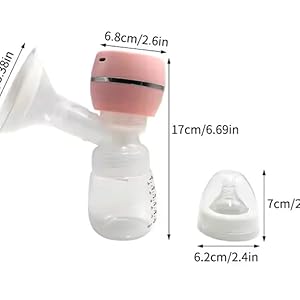 Electric Breast Pump for Breastfeeding – BPA-Free, Painless Breast Massage, 3 Modes & 9 Levels with Strong Suction for Feeding Mothers (PINK(MEDIUM))