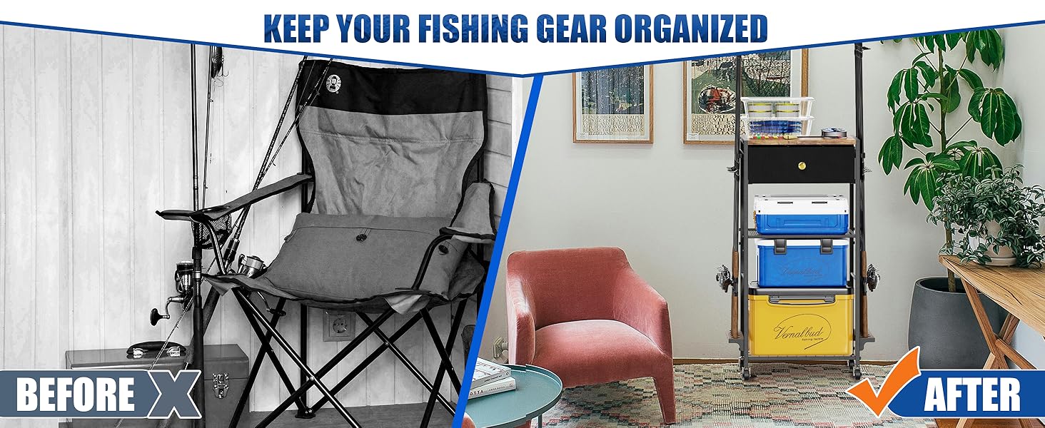 KEEP YOUR FISHING GEAR ORGANIZED 