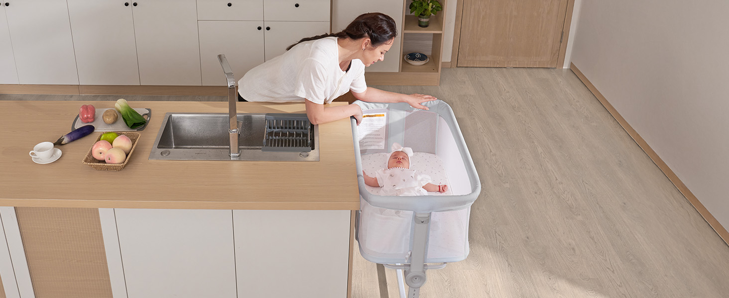 Ezebaby Baby Bassinet Bedside Sleeper