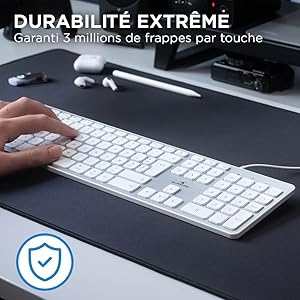Bluestork Francuska klawiatura AZERTY przewodowa dla