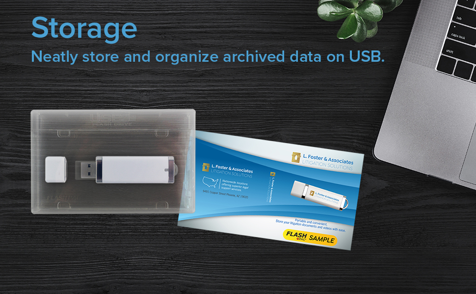 Mini Flash Pac® USB Flash Drive Case Super Clear 25 Pack