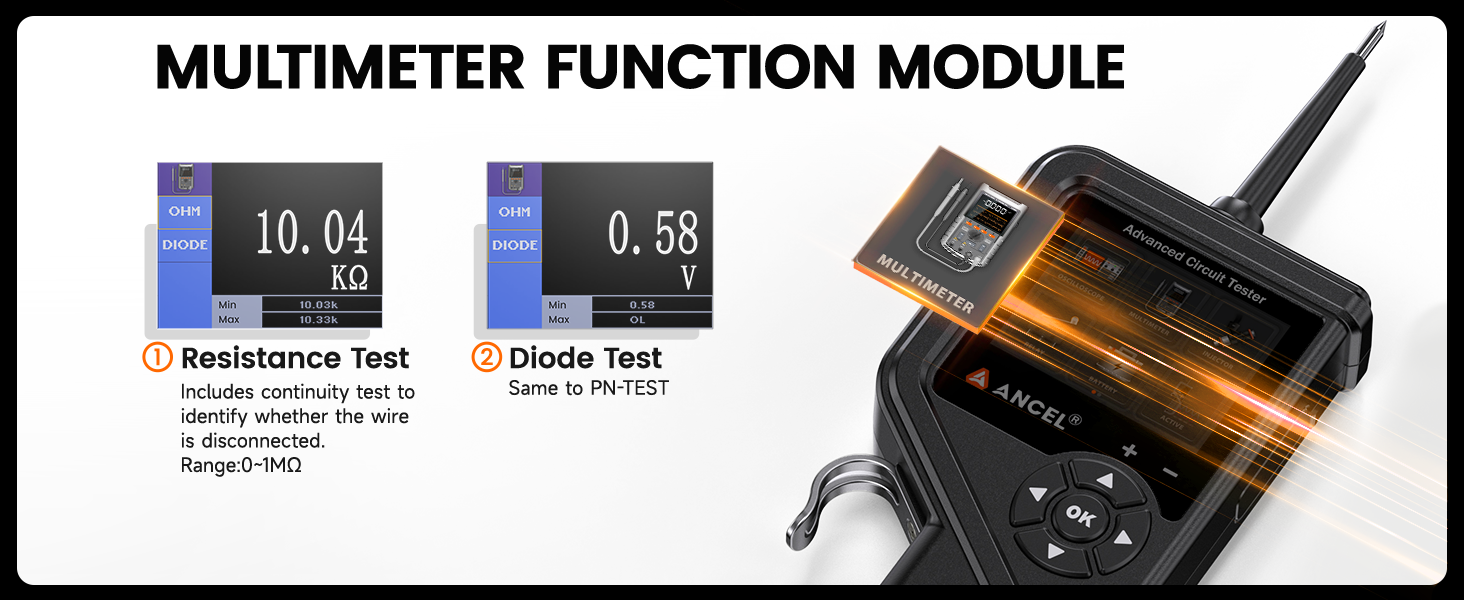 ANCEL PB600 Power Circuit Probe Tester