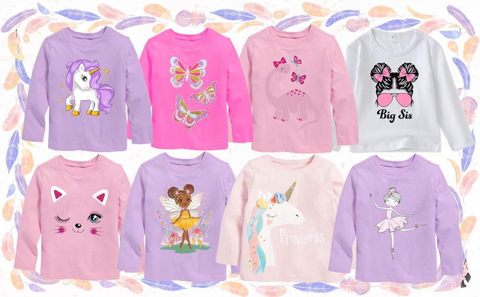 girls long sleeve t-shirt