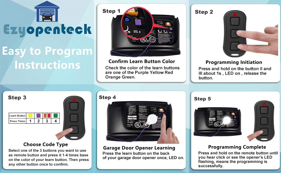 Garage Door Opener Remote for Liftmaster Chamberlain Craftsman Openers