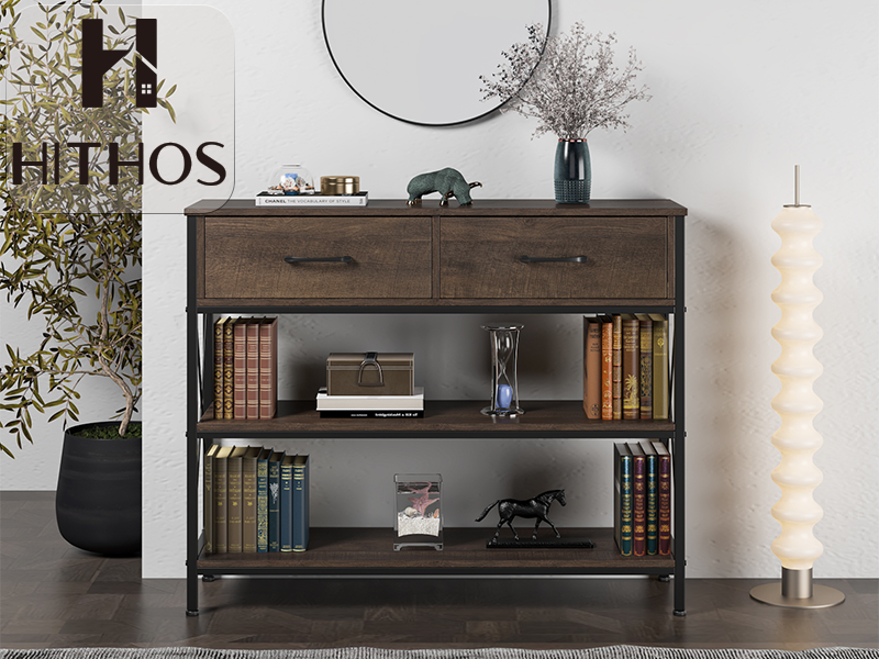 Amazon.com: HITHOS Industrial Console Table with Drawers