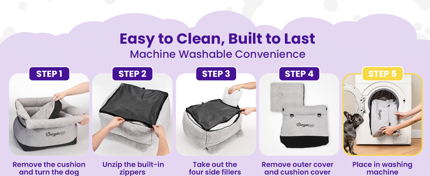 easy to clean detachable removable washable