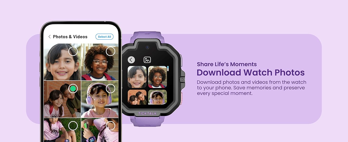 TickTalk-5-kids-GPS-smart-watch-for-ages-3-12-download-transfer-sync-photos-videos-to-phone