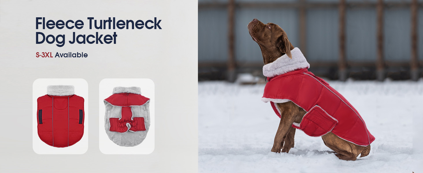 IECOii Medium Dog Coat,Winter Dog Coats for Medium Dogs