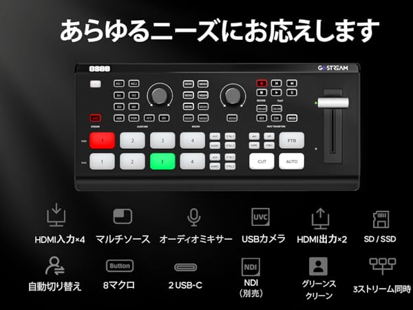 Amazon.co.jp: Osee Go Stream ライブストリーミング マルチ