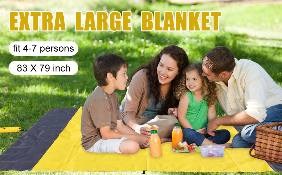 Yonge & Finch Large Beach Blanket Sandproof HeatResistent