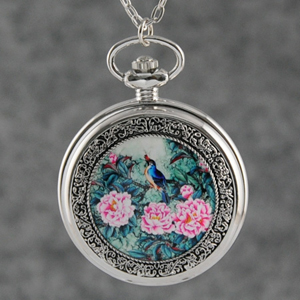 women flower pocket watch
