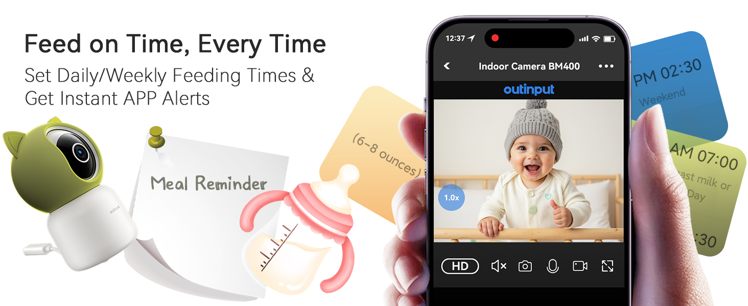 BM400 WiFi baby monitor