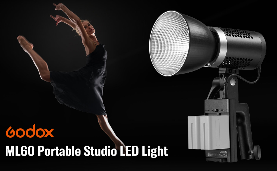 Godox ML60 Portable Studio LED Light Portrait Photography