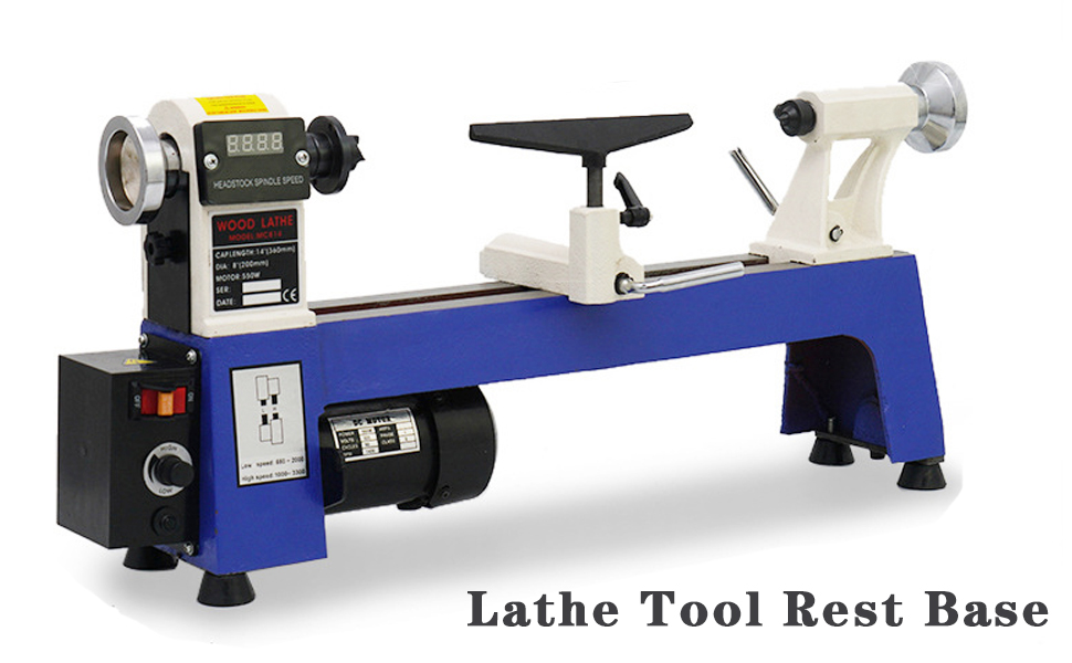 Wood Lathe Tool Rest Holder Base for Benchtop Cast Iron Wood Lathe