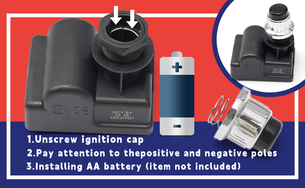 Dusledel Grill Igniters Kit Replacement for Blackstone