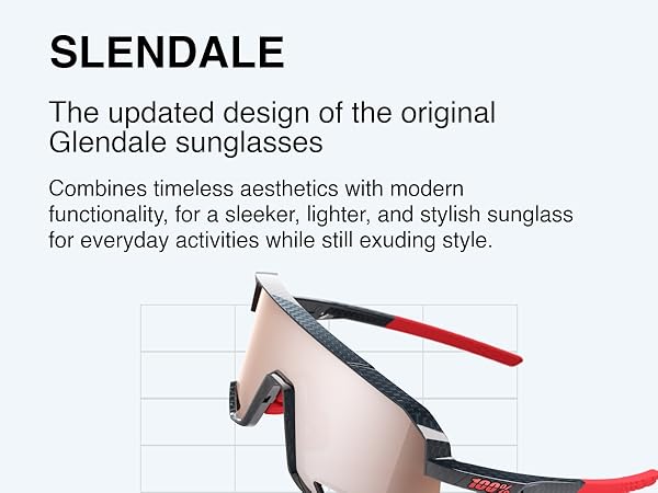 Amazon.com: 100% Slendale Sunglasses - Gloss Carbon Fiber