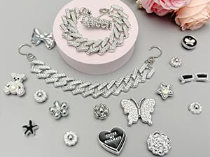 bling shoe charms set