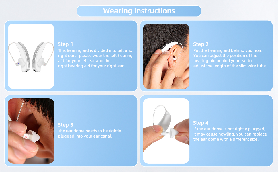 LESIBO Hearing Aids for Seniors Rechargeable With Noise